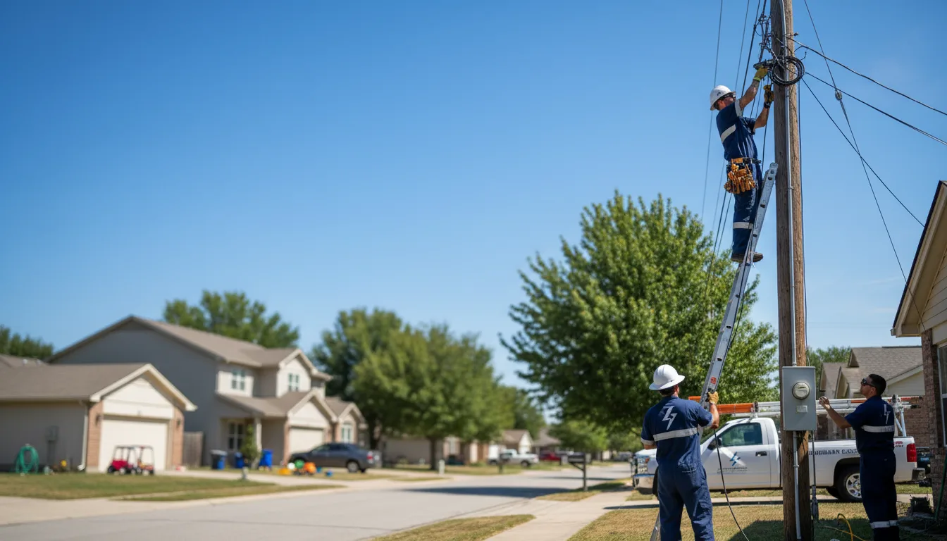 Residential electrician providing installation services in Curran, MI